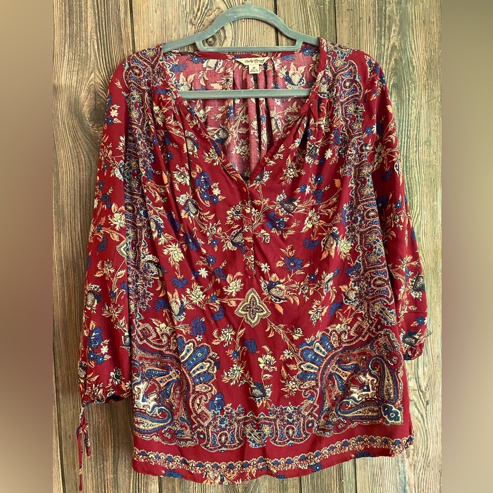 Lucky Brand Top | Boho | V-neck